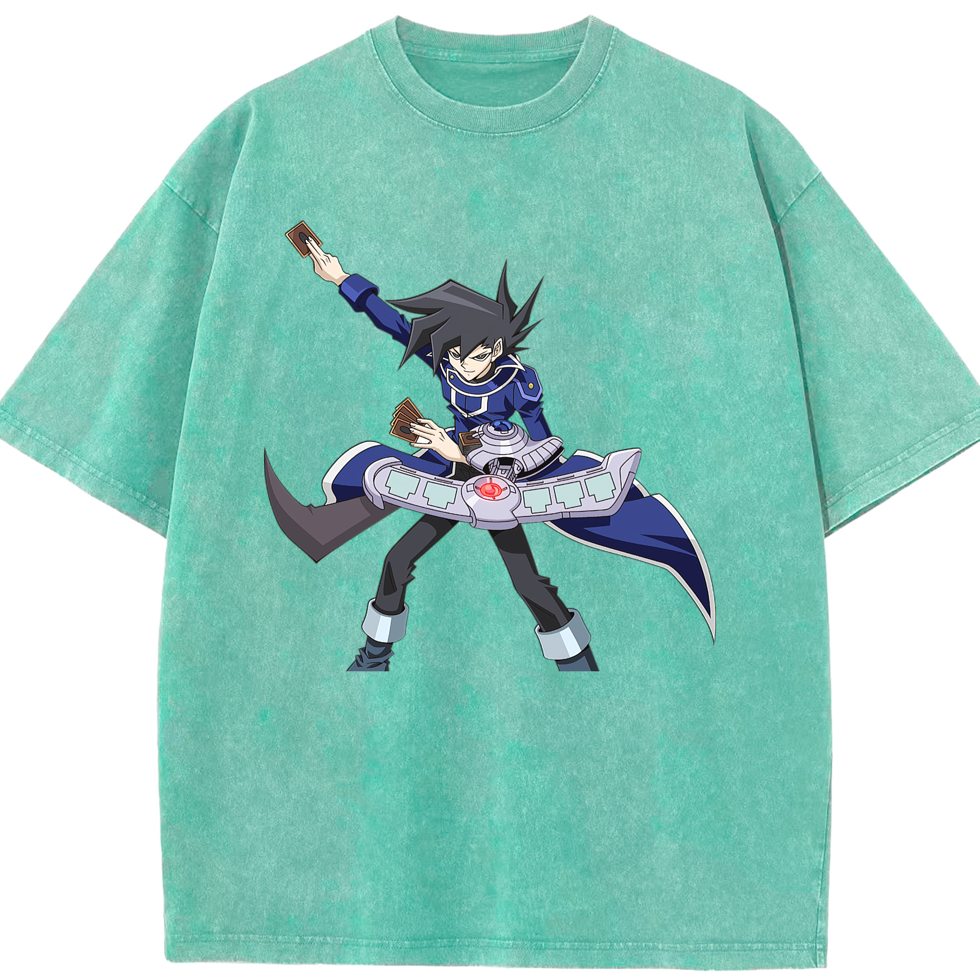 （画像用） 遊☆戯☆王 Yu-Gi-Oh! 綿100% ヴィンテージ風 半袖Tシャツ（フロントプリント）